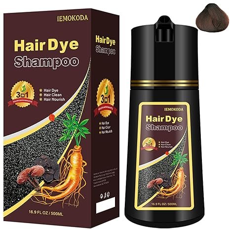 Instant Herbal Dye/Color Shampoo 3 in 1