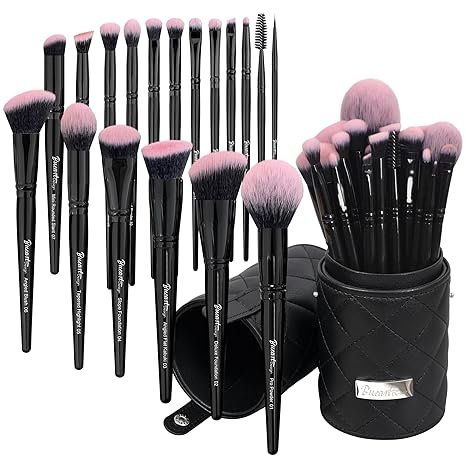 Bueart Design 18Pcs Pro Makeup Brushes- Softest bristles