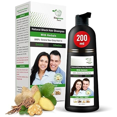 Ammonia-Free Herbal Hair Dye Shampoo