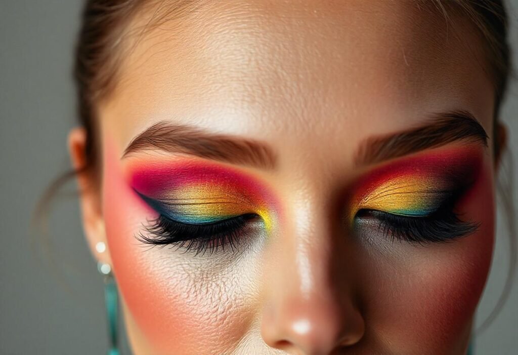 Colorful smokey eye